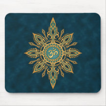 Ohm-Stern (Blau u. Gelb) Mousepads