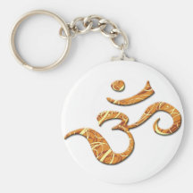 Ohm-Symbol in der Bronze (Keychain) Schlüsselbänder