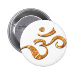 Ohm-Symbol in der Bronze (Knopf) Buttons