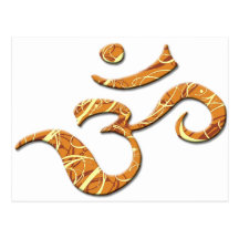 Ohm-Symbol in der Bronze (Postkarte)