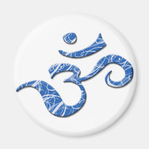 Ohm-Symbol-Magnet im Blau Magnets