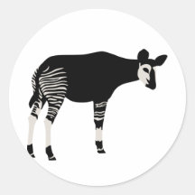 Okapi Runder Aufkleber