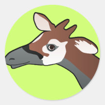 Okapi-runder Aufkleber