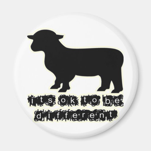 okay Bauernhof der schwarzen Schafe Kühlschrankmagnet