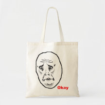 OkayTyp-Raserei-Gesicht Meme Leinentasche