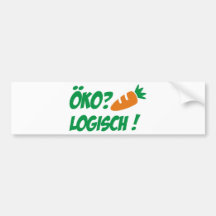 ökologisch auto aufkleber