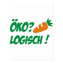 ökologisch postkarte