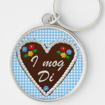 Oktoberfest Herz "ich mog Di " Schlüsselband