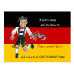 Oktoberfest Party Einladungs-Postkarten