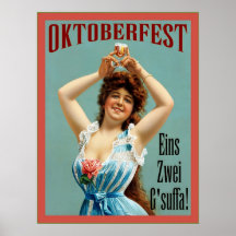 Oktoberfest ~ Vintages bayerisches Werbungs-Plakat