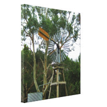 old australian windmill canvas print