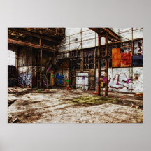 old factory posterdrucke