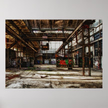 old factory posterdrucke