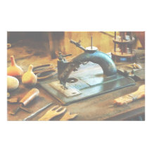 Old Fashioned Sewing Machine Custom Stationery