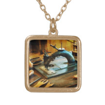 Old Fashioned Sewing Machine Necklace