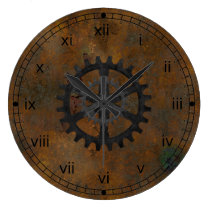 Old Rusted Look Wall Clock wanduhren