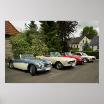 Oldtimerparade Posterdruck