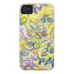 Ölfarbekunst des gemarmorten Papiers iPhone 4 Case-Mate Hülle
