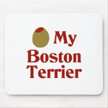 Olive (i-Liebe) mein Boston-Terrier Mousepads
