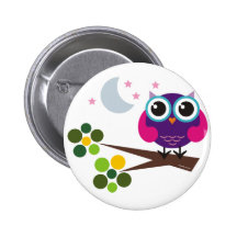Oliver, die Eule Buttons
