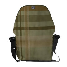 Olivgrünes Grün und Brown-Streifen-Rickshaw-Bote B Kuriertaschen