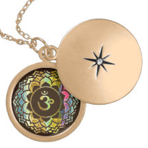 OM-Blume (dunkel) Amuletten