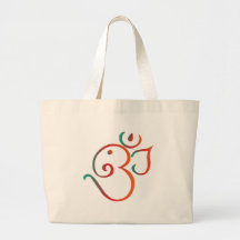 OM-ganpati-grün-orange Einkaufstasche