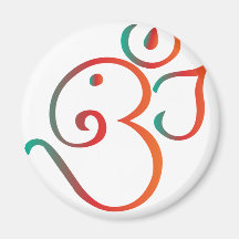 OM-ganpati-grün-orange Kühlschrankmagnete