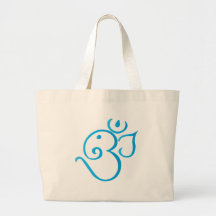 OM-ganpati-turqoise Tragetasche