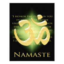 OM im Schwarzen u. im Gold - Namaste Einladungen