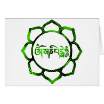 OM Mani padme hum-2 Grußkarte