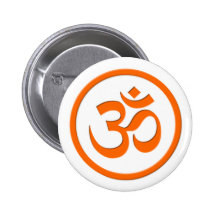 OM oder Om-Knopf Anstecknadelbutton