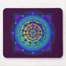 OM (OM) Yantra Mandala Mousepads