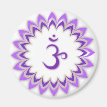 OM-Symbol/Krone Chakra Kühlschrankmagnet