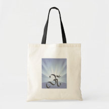 OM-Symbol und Strahlen - Tasche