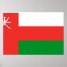 Oman-Flagge Posterdrucke