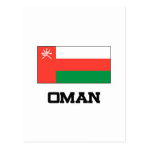 Oman-Flagge Postkarten