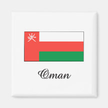 Oman-Flaggen-Entwurf Magnete