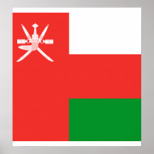 Oman-Qualitäts-Flagge Plakatdruck