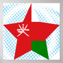 Oman-Stern Posterdruck