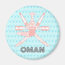 Oman-Wappen Kühlschrankmagnet