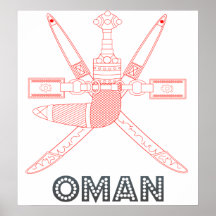 Oman-Wappen Posterdrucke