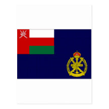 Omanmarinefahne Postkarte