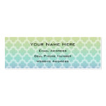 Ombre Quatrefoil Skinny Profile Card visitenkarten