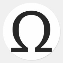 Omega Runder Sticker