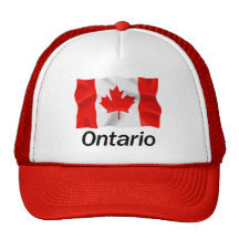 Ontario - roter Fernlastfahrer-Hut Retrokultmütze