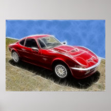 Opel GT Plakat