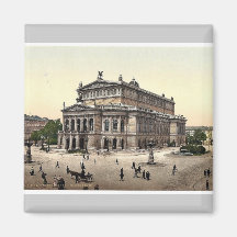 Opernhaus, Frankfort auf Hauptleitung (d.h. Frankf Kühlschrankmagnet