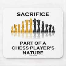 Opfer-Teil einer Natur des Schach-Spielers Mousepad