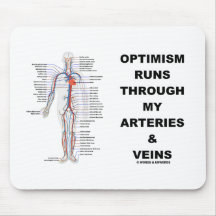Optimismus-Läufe durch meine Arterien u. Adern Mauspad